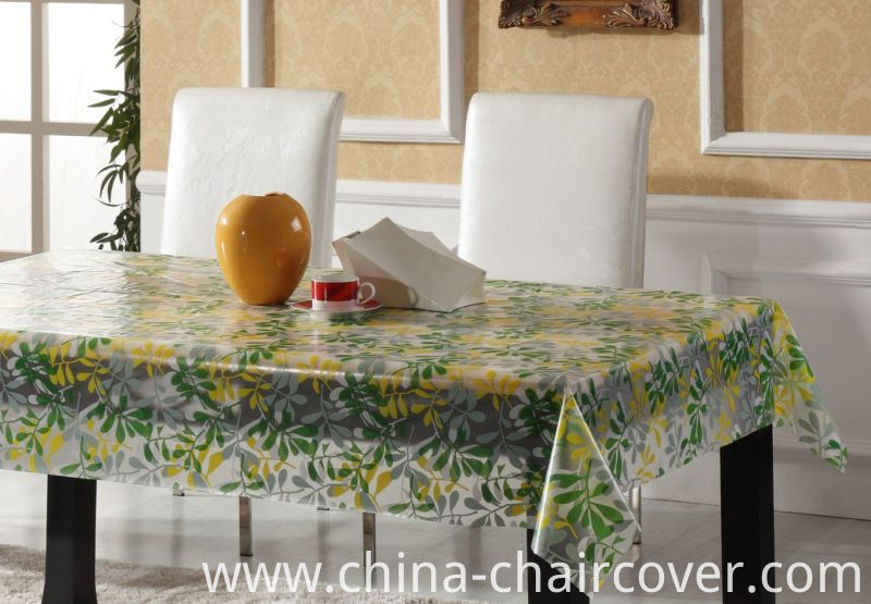 New Designs Plastic Transparent Tablecloth PVC Printed Tablecloth